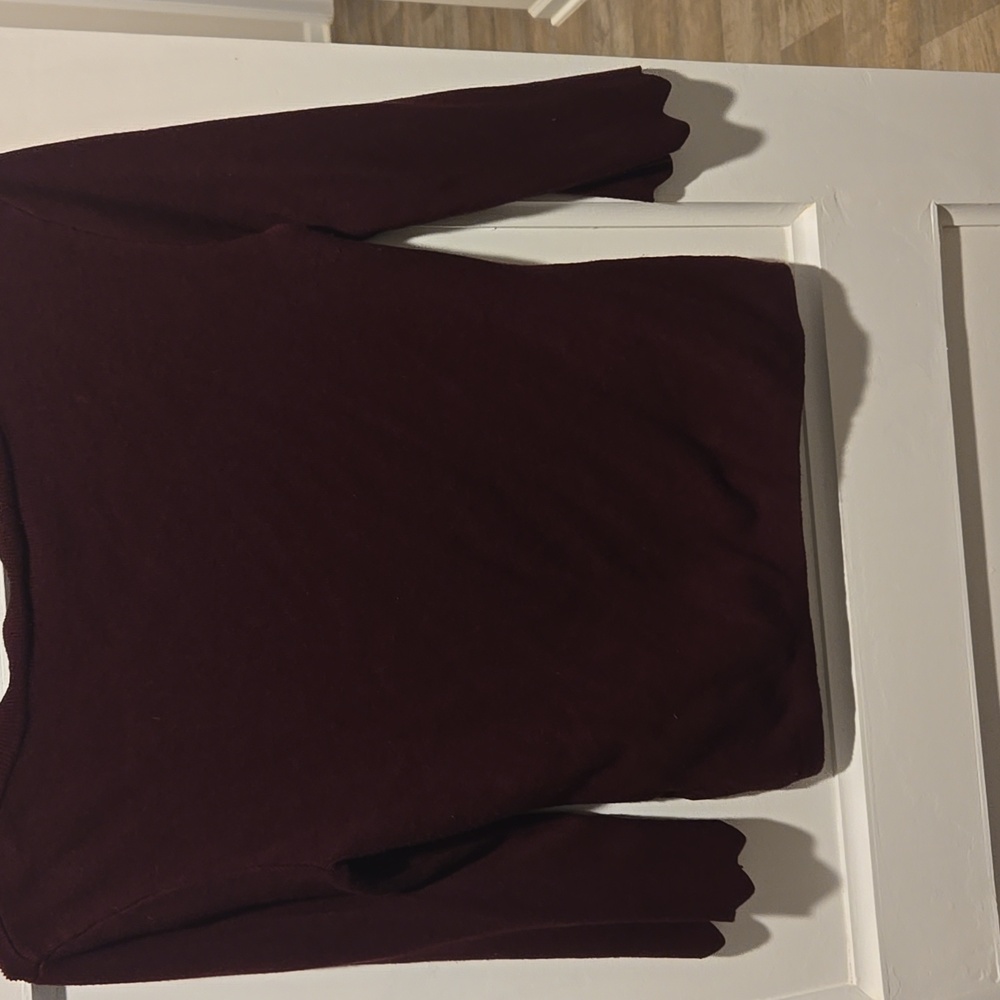 Philosophy Rich Burgundy Knit Top - Picture 12 of 14